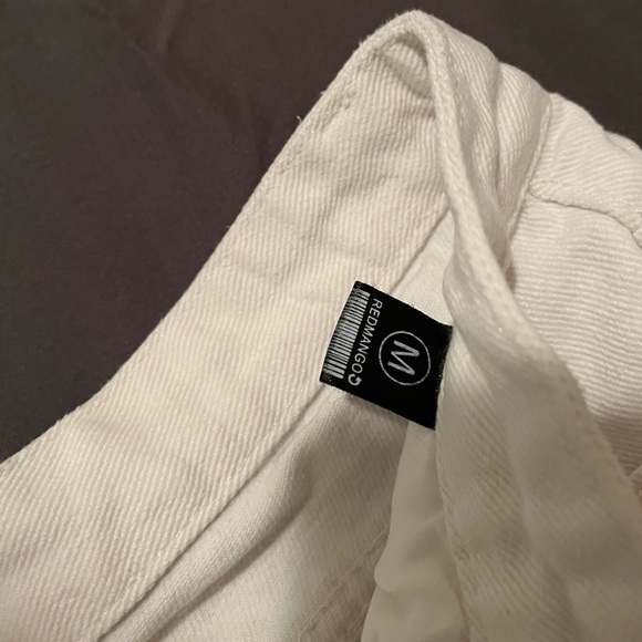 ! 2 for 20 ! HIGH WAISTED WHITE RIPPED SHORTS HIGH-LOW - Picture 6 of 7